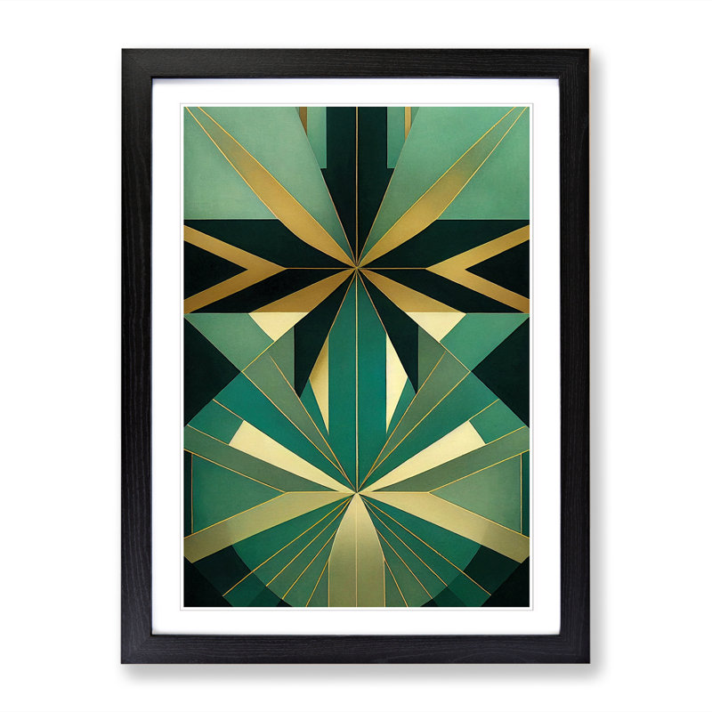 Deco Design Vol.5 - Single Picture Frame Print, 64cm H x 46cm W x 2cm D, Black Framed
