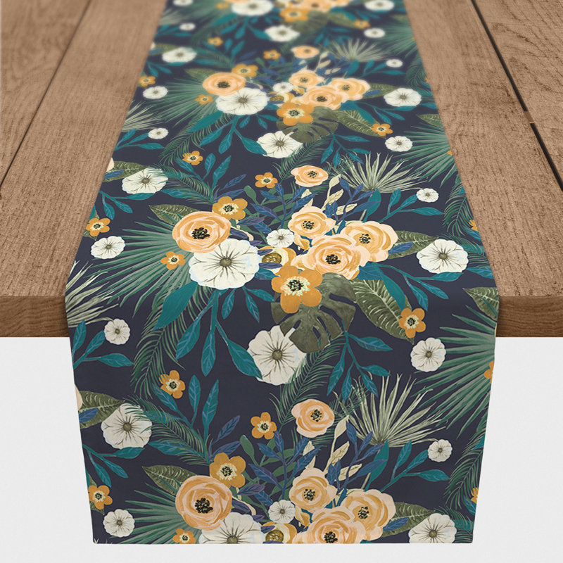 Chemin de table floral, Marine, L 90 po x l 16 po