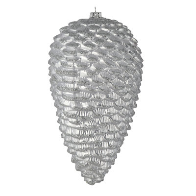 Matte Glitter Pinecone Christmas Ornament