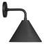 Applique murale d'extérieur 1 lumière noire texturée avec abat-jour en aluminium noir Ebington Designs Covington-1709993515