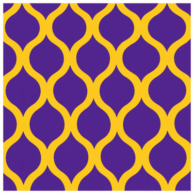 Purple Gold Trellis Comforter
