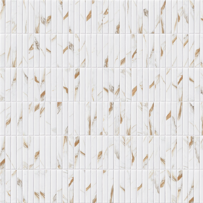 Carrelage mural et mosaïque en porcelaine mate Calacatta