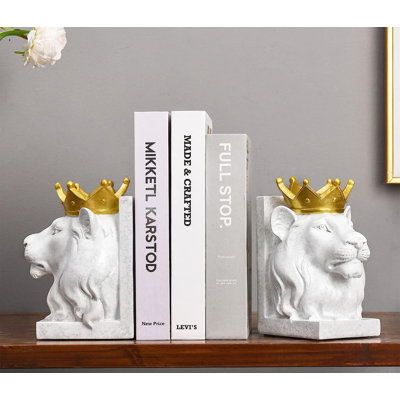 Contemporary Resin Non-Skid Bookends