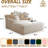 Boneless 66 Inch Chaise Lounge Chair Indoor, Oversized Corduroy Sleeper Chair with Throw Pillows, Upholstered Reading Chairs Boneless Deep Seat Sleeper Couch for Living Room, Bedroom, Movie Room-1805244141