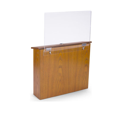 15"W x 13"H x 3.7"D,Suggestion box,Donation box,mail box,with clear acrylic sign holder 102705 MO
