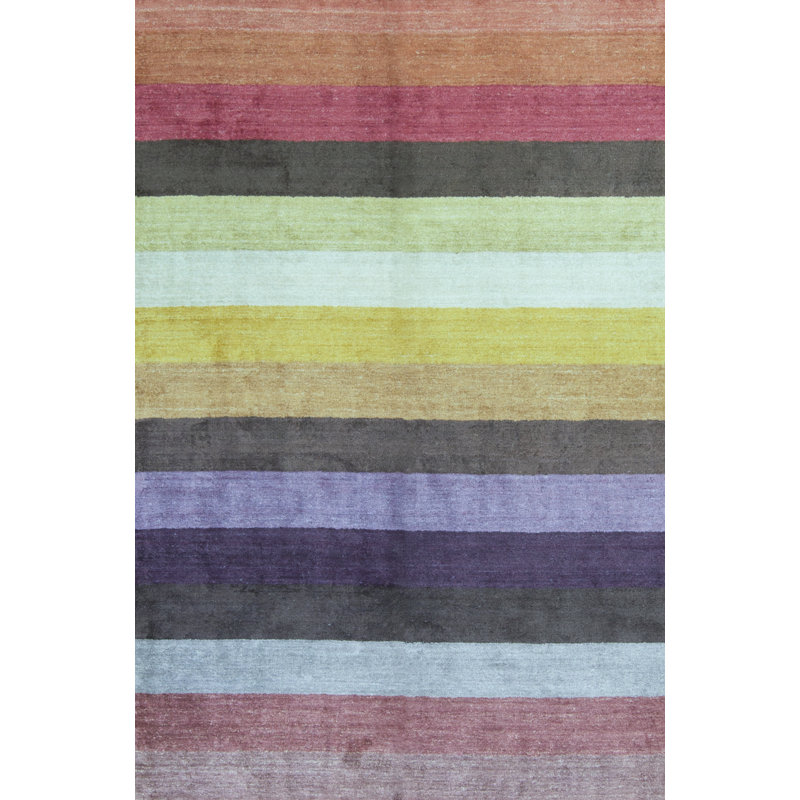 Tapis multicolore de haute qualité noué à la main