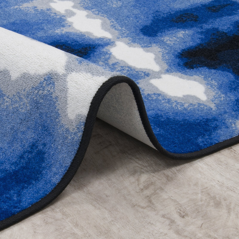 Tapis First Take Sound Off Cobalt, Rectangle 3 pi 10 po x 5 pi 4 po