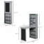 Bureau de bureau mural pliable avec tableau noir et tablette latérale pliable-2066813986