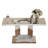 Yentrax Mirrored Glass Console Table Entryway Table, Silver Hallway Table U Design