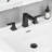 2-handle Bathroom Faucet with Drain Assembly