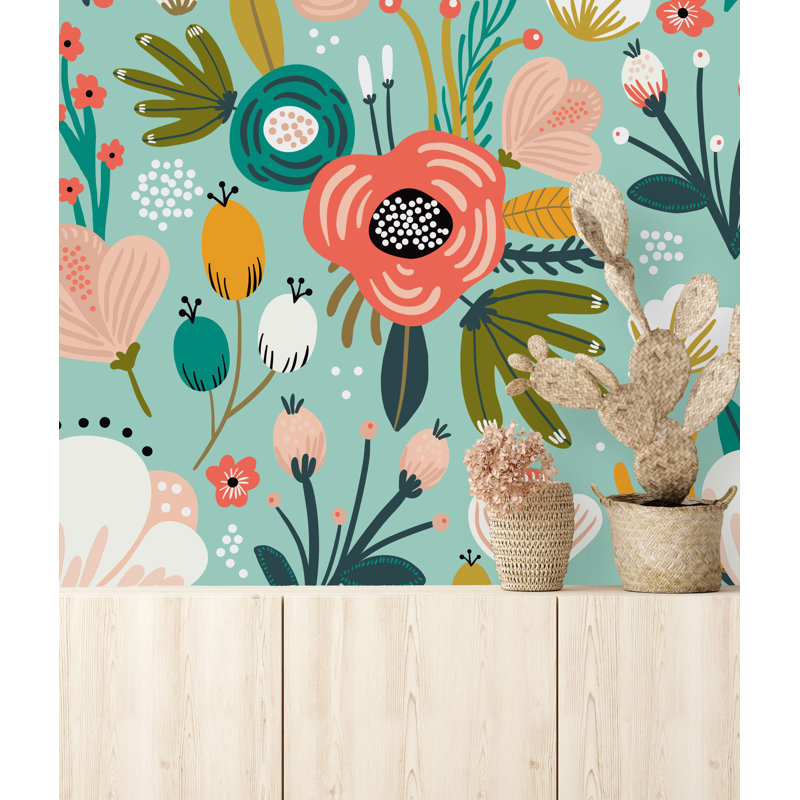 Panneau de papier peint Midgegooroo, Vinyle, L 10,4 po x l 25 po