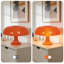 Lampe de table champignon orange 4 lumières 4 po (ampoules incluses)