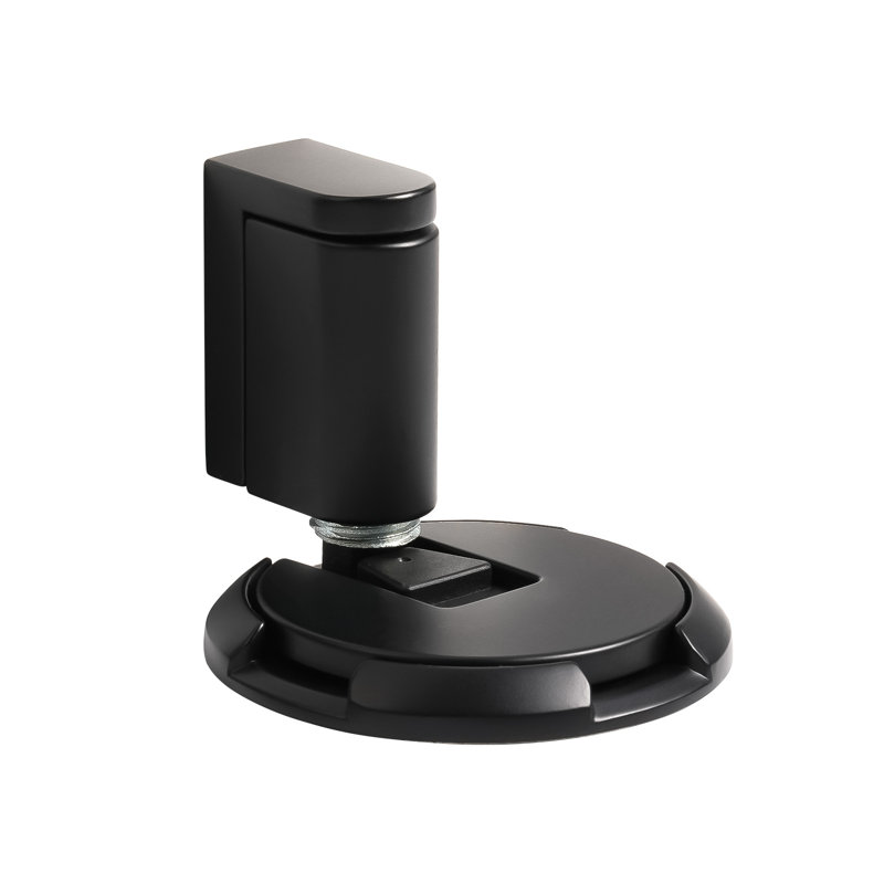 Arrêt de porte invisible et coupe-vent, Noir mat, 4