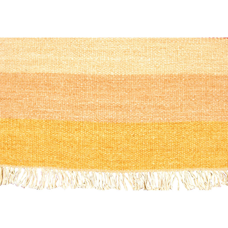 Kivalina Rectangle 60 cm x 90 cm Ombre Hand Loomed Kilim Area Rug