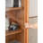 Rattan Drawer Glass Display Organizer Cabinet