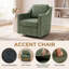 Modern Swivel Armchair W/ Removable Cushions, 360° Rotation & Thick Padding for Living Room-1435882202