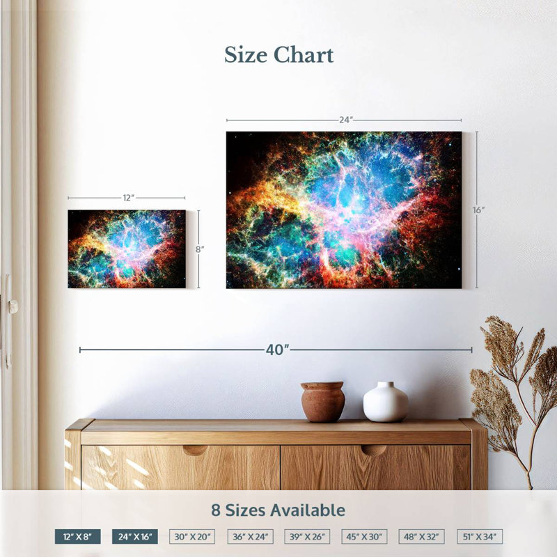 Oberle Ethereal Nebula, 16" H x 24" W