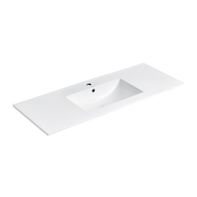 Comptoir de meuble-lavabo 48 po blanc brillant