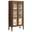 Grande armoire de rangement vitrée Nell