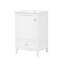 Meuble-lavabo avec lavabo, armoire de salle de bain avec porte à fermeture douce, support de rangement et tiroir