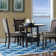 Geometric Hand Hooked Wool Blue/Ivory Area Rug