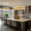 Stith 16/20 - Light Dimmable Modern Kitchen Island Rectangle Chandelier With Crystal Accents-2088157617-2088157619