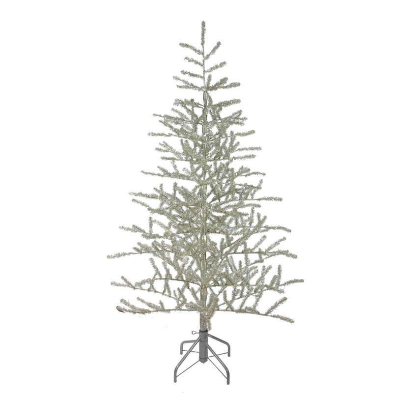 5' Champagne Tinsel Artificial Christmas Twig Tree - Unlit