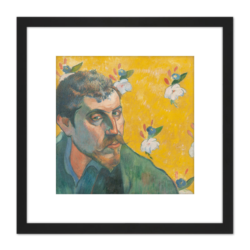 Paul Gauguin Self Portrait Les Miserables Cropped by Paul Gauguin - Single Picture Frame Painting