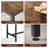 Industrial Bar Table Set with 2 Benches, Rustic 43.3" Counter Height, Space-Saving