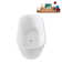 67" Streamline Soaking Glossy White Freestanding Tub and Tray With Internal Drain