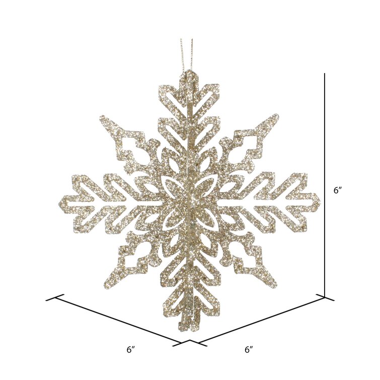 18 Piece Snowflake Holiday Shaped Ornament Set The Holiday Aisle