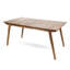 Table d'extérieur en bois de 69 po - Finition pour une atmosphère douillette