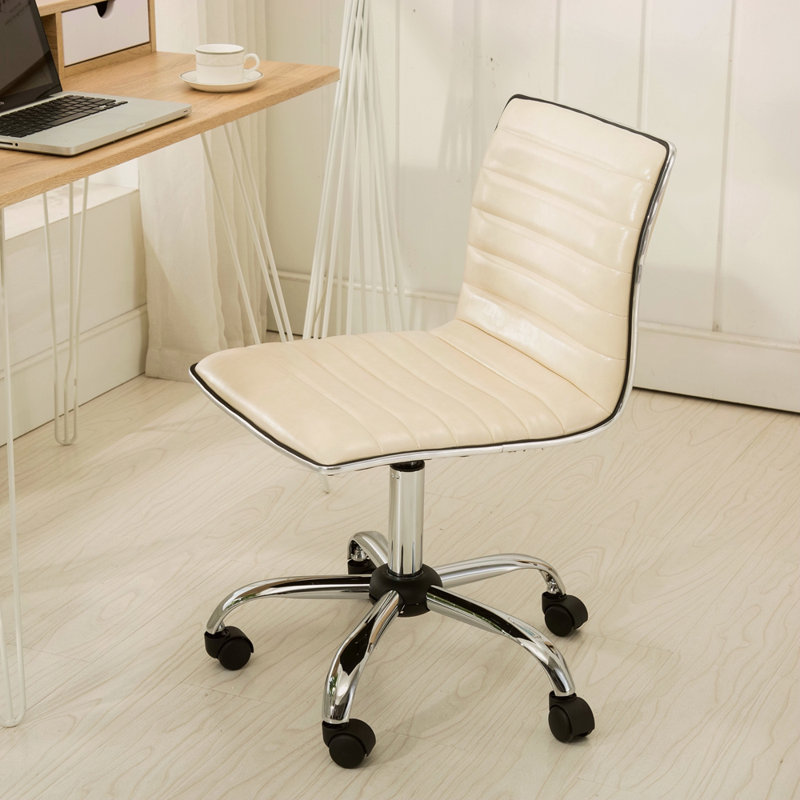 Chaise de bureau Chromel, Beige