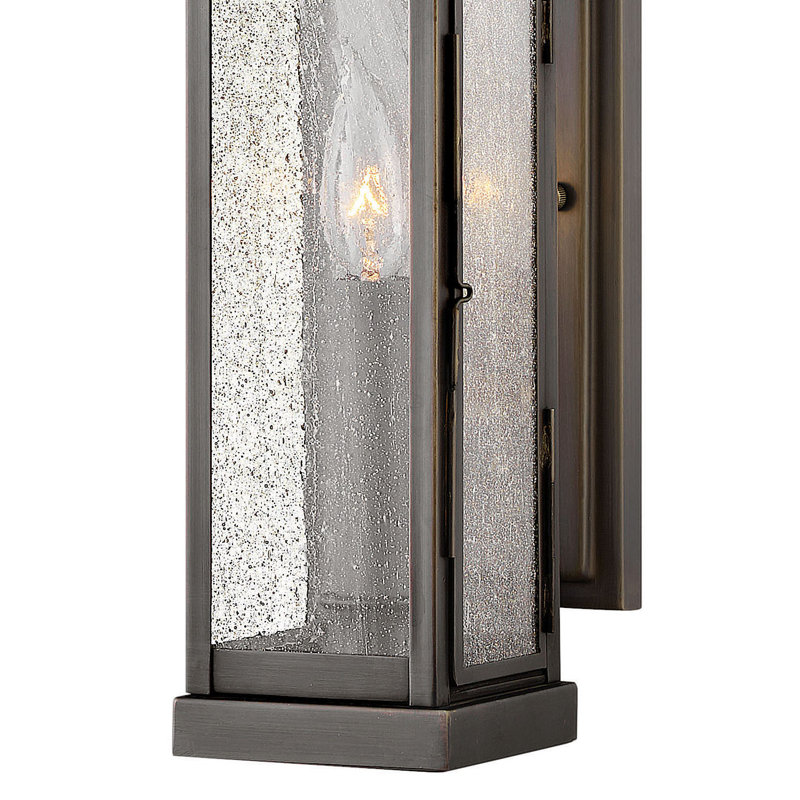 Revere Blackened Brass 1 - Bulb 17.25" H Outdoor Wall Latern