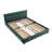Queen Size Upholstered Storage Bed Frame With Chenille Fabric And Headboard, Built-In Drawers-1929926737