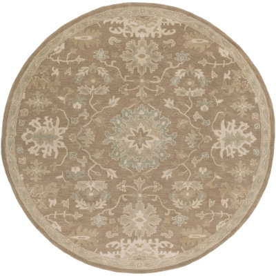 Gurusharan Oriental Hand-Tufted Wool Taupe/Beige/Brown Area Rug