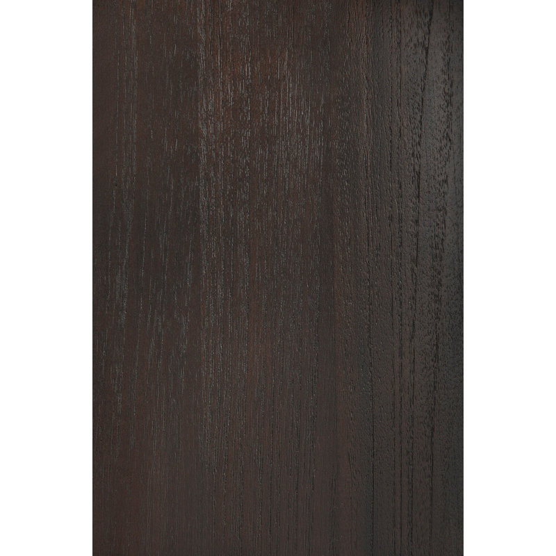 Geometric Solid Wood Geometric Bookcase, Dark Brown
