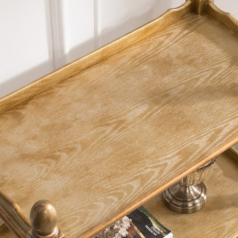 Elegant painted multi-functional bookcase, Champagne Gold