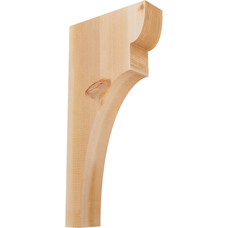 Yorktown Corbel, H 24 po x l 3,5 po x P 12 po, Cèdre rouge, Lisse