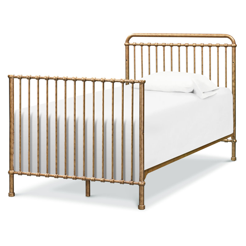 Winston 4-in-1 Convertible Mini Crib, Vintage Gold
