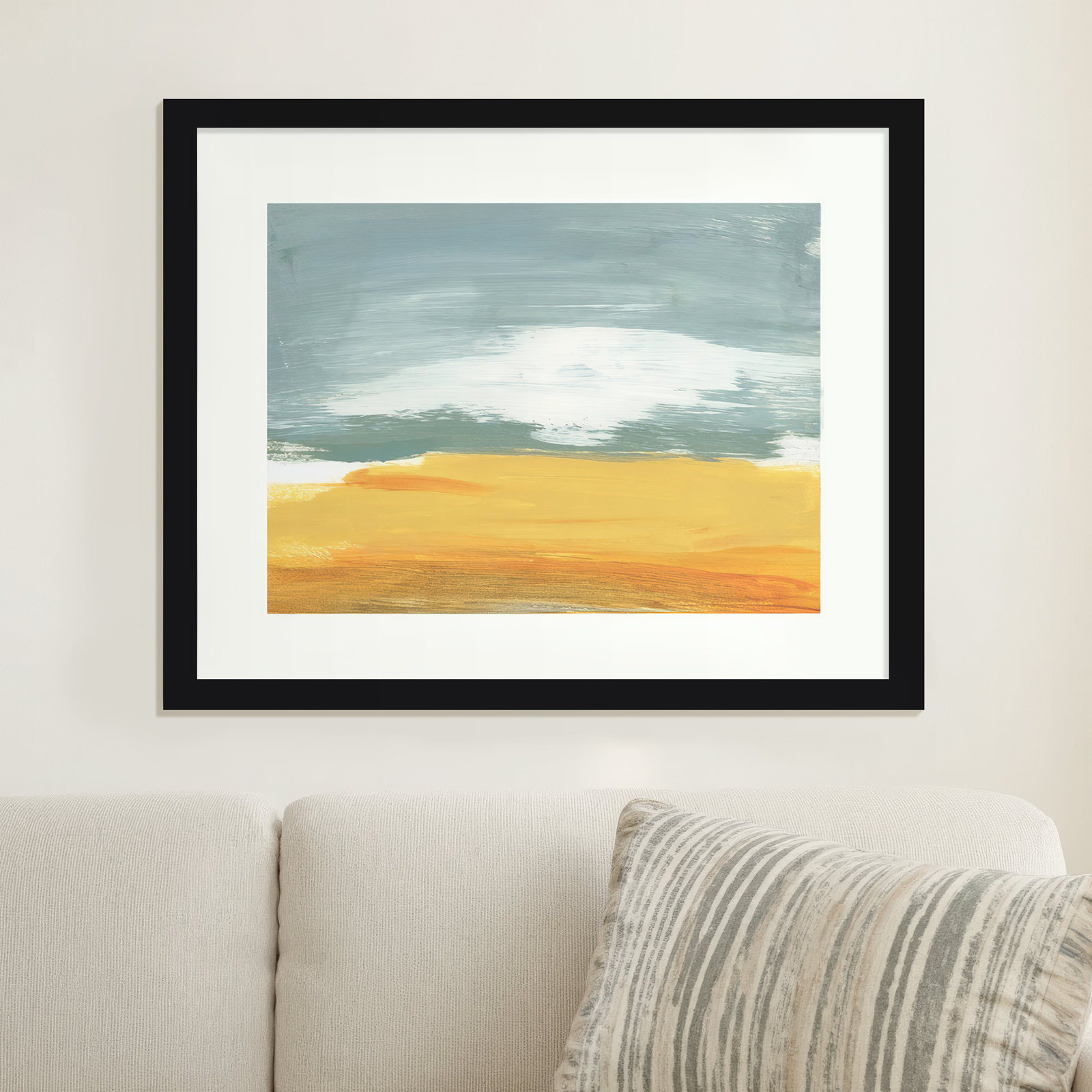 Winter Desert by Bronwyn Baker, Black Framed Paper, 33" H x 41" W