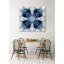 «Indigo Kaleidoscope IV», impression sur toile tendue-1142862347