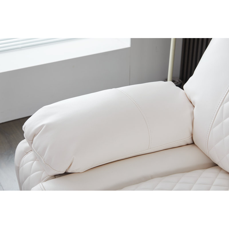 Ensemble de fauteuil inclinable 3 pièces Billington, Blanc