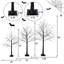 Ensemble d'arbres effrayants 3 Pac Halloween