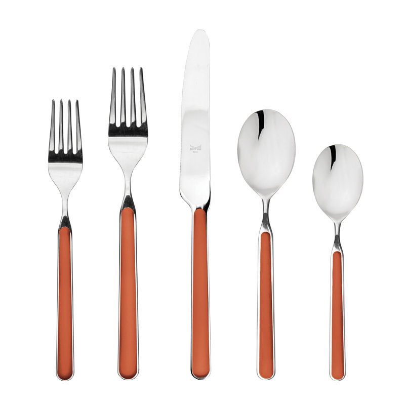 Place Set 5 Pcs Fantasia Mustard, Rust