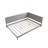 80"X58" Full Size Wood White Bed-106736543