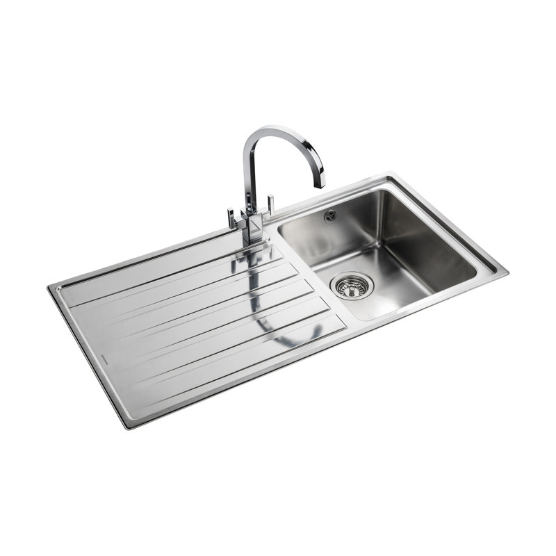 Rockford 98.5cm x 50.8cm Stainless Steel Kitchen Sink, Left