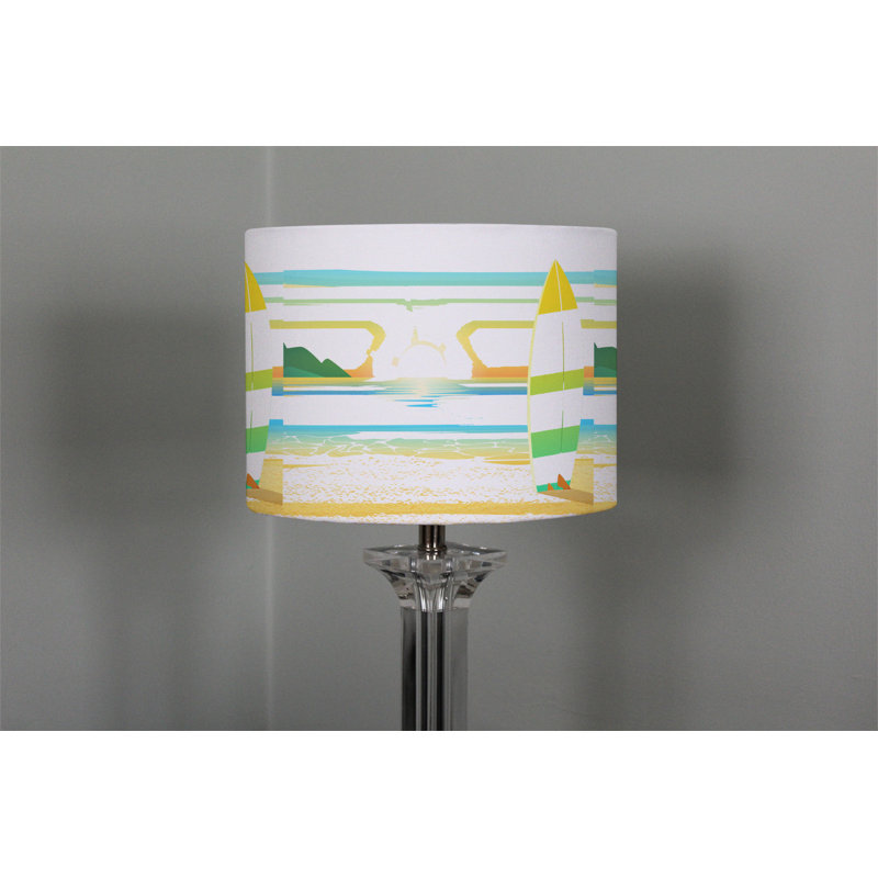 Cotton Drum Lamp Shade ( Uno ), 25cm H x 40cm W x 40cm D