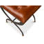 Leather Accent Stool