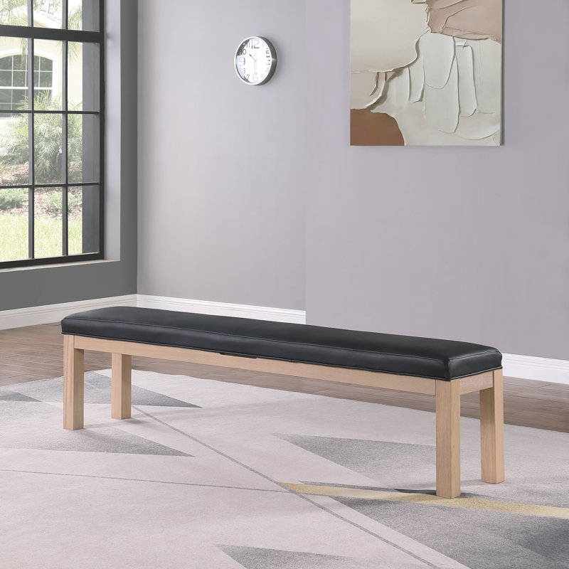Billiard Bench with Storage for Olivia Slate Pool Table, Driftwood